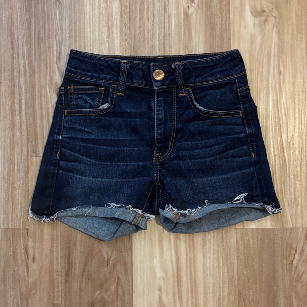 American Eagle Outfitters Dark Blue Denim Shorts